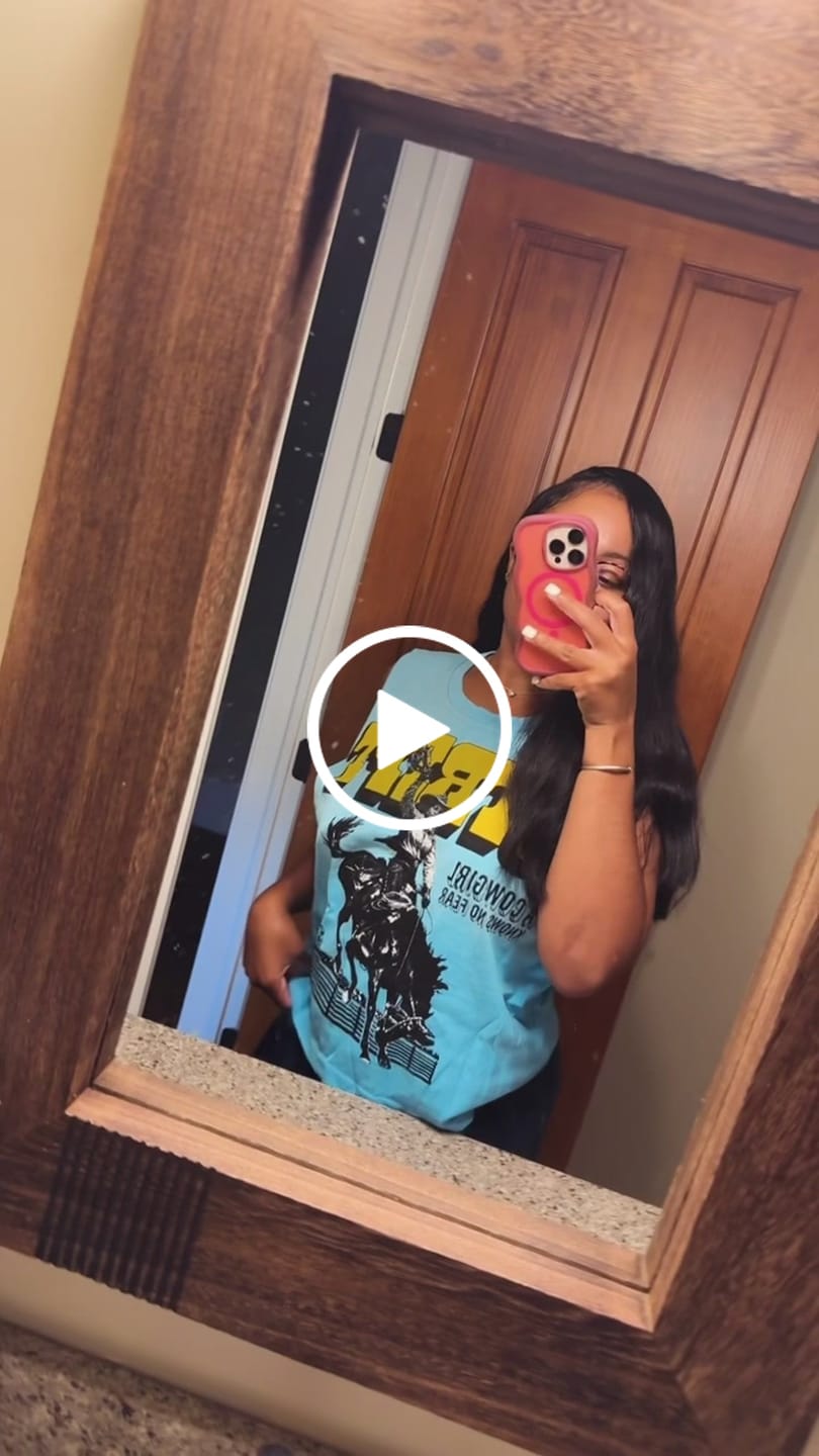 Customer video review of COWGIRL CUTOFF VINTAGE TEE