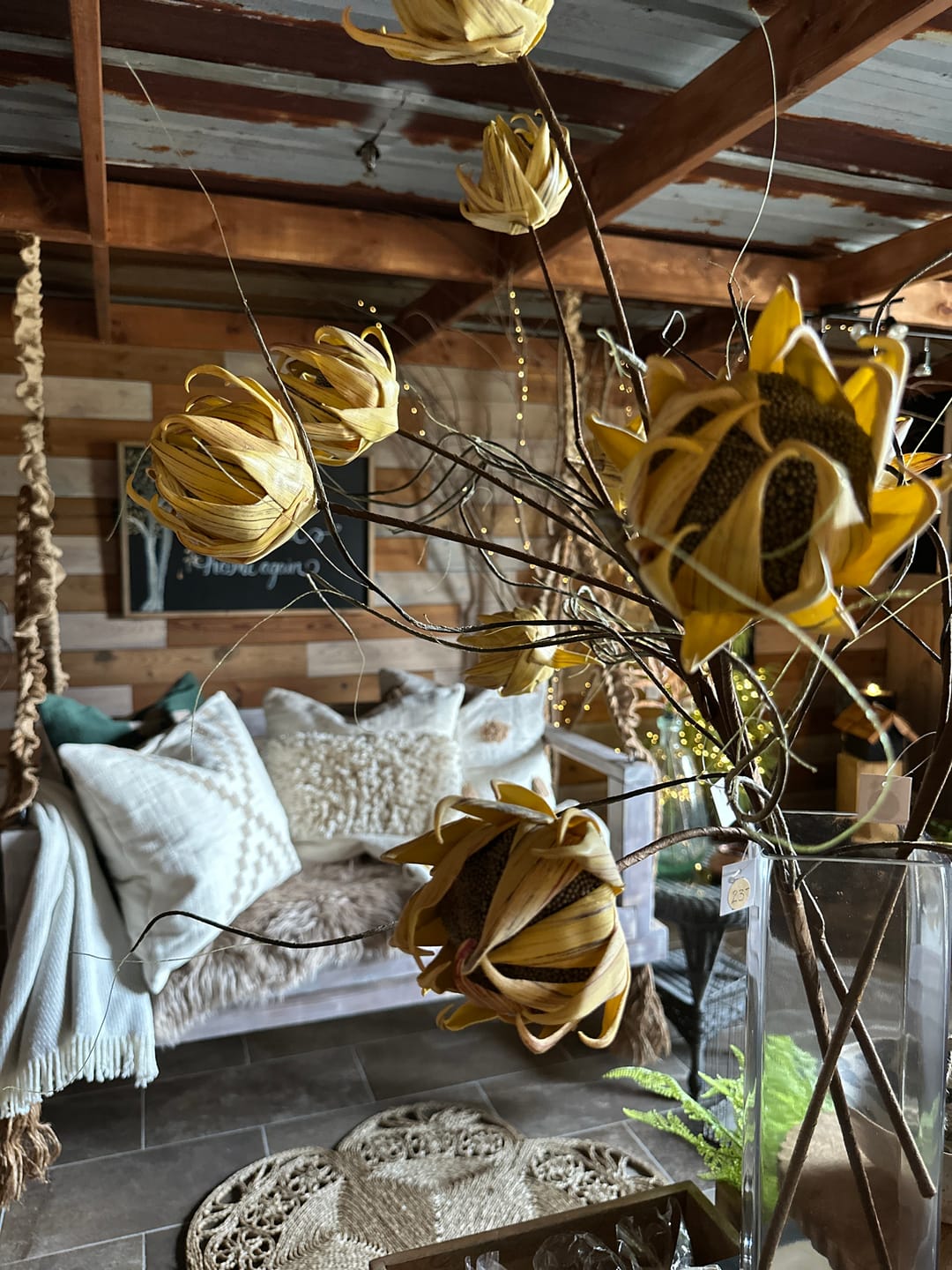 Customer photo review of Soft Sand Textured Throw Pillow