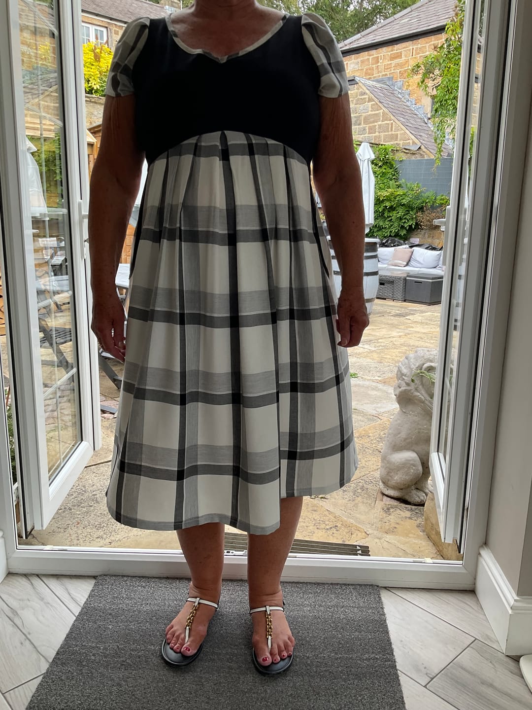 Customer photo review of Plain Black PolyViscose Fabric