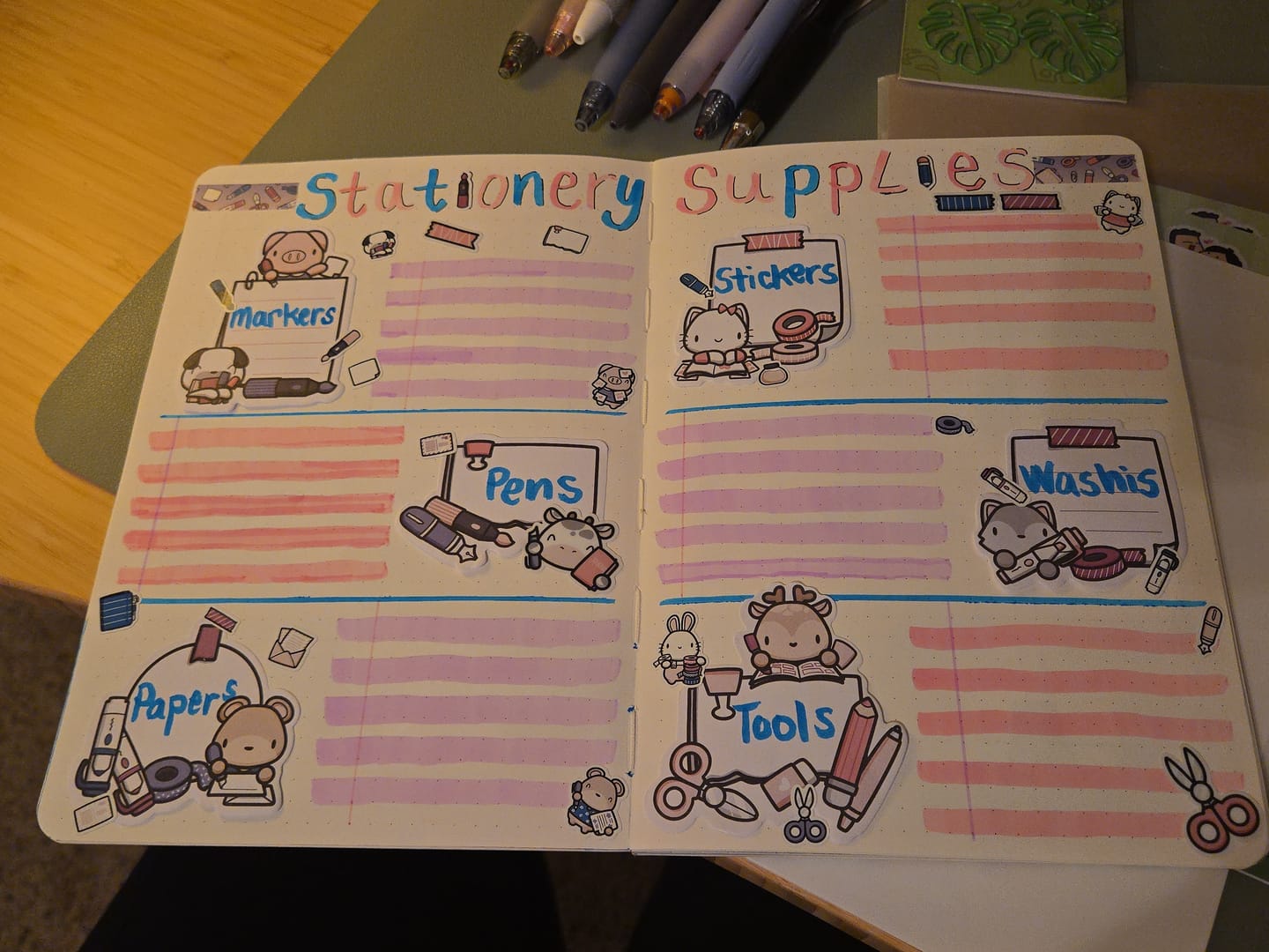 Customer photo review of Stationery Buddies Sticky Notes Set
