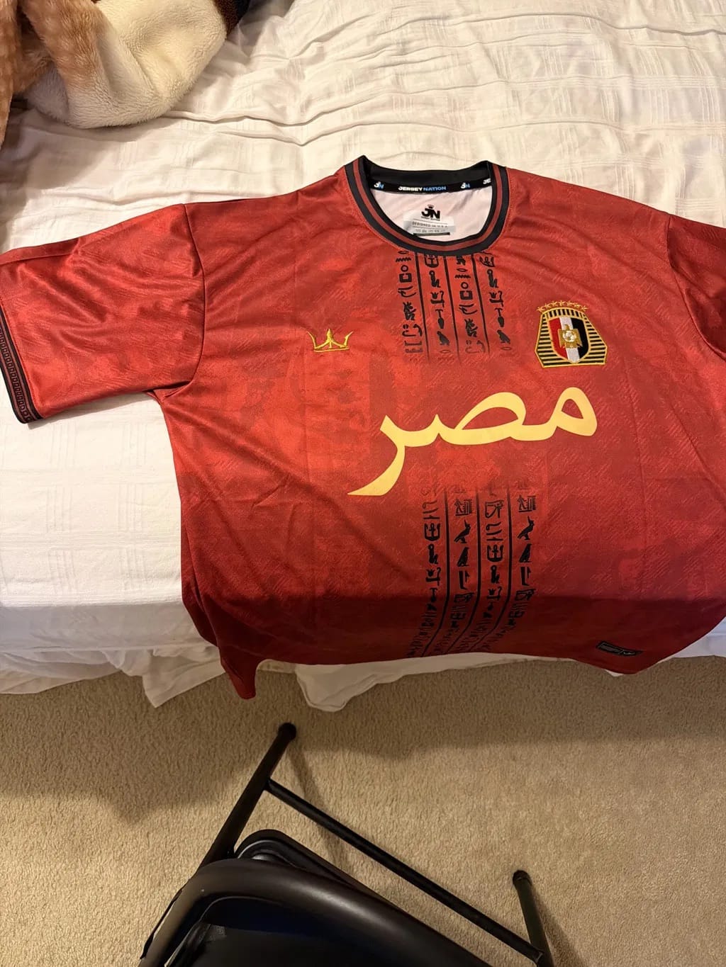 Customer photo review of Egypt Heritage Custom Football Jersey