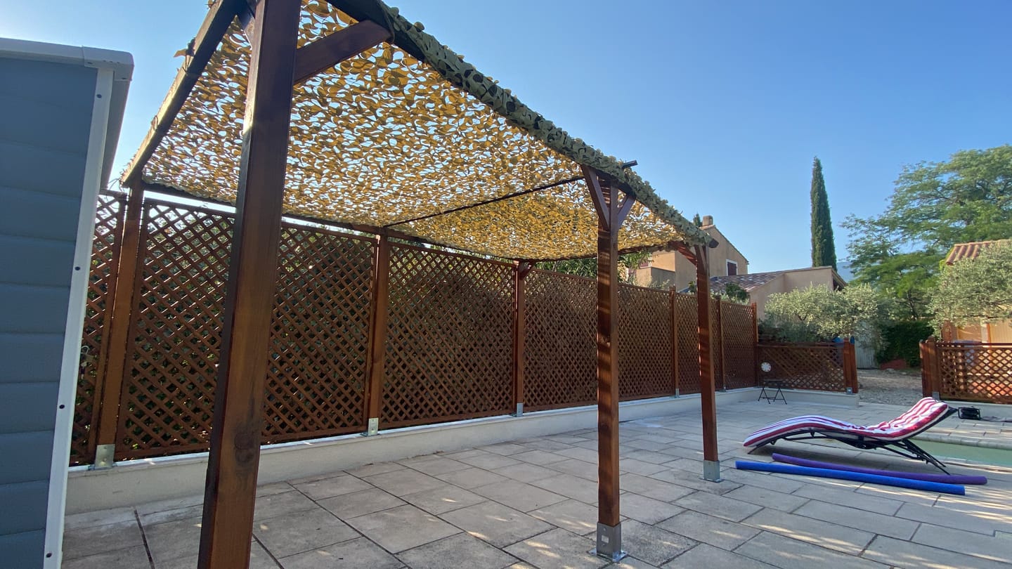 Customer photo review of Filet de camouflage renforcé sable