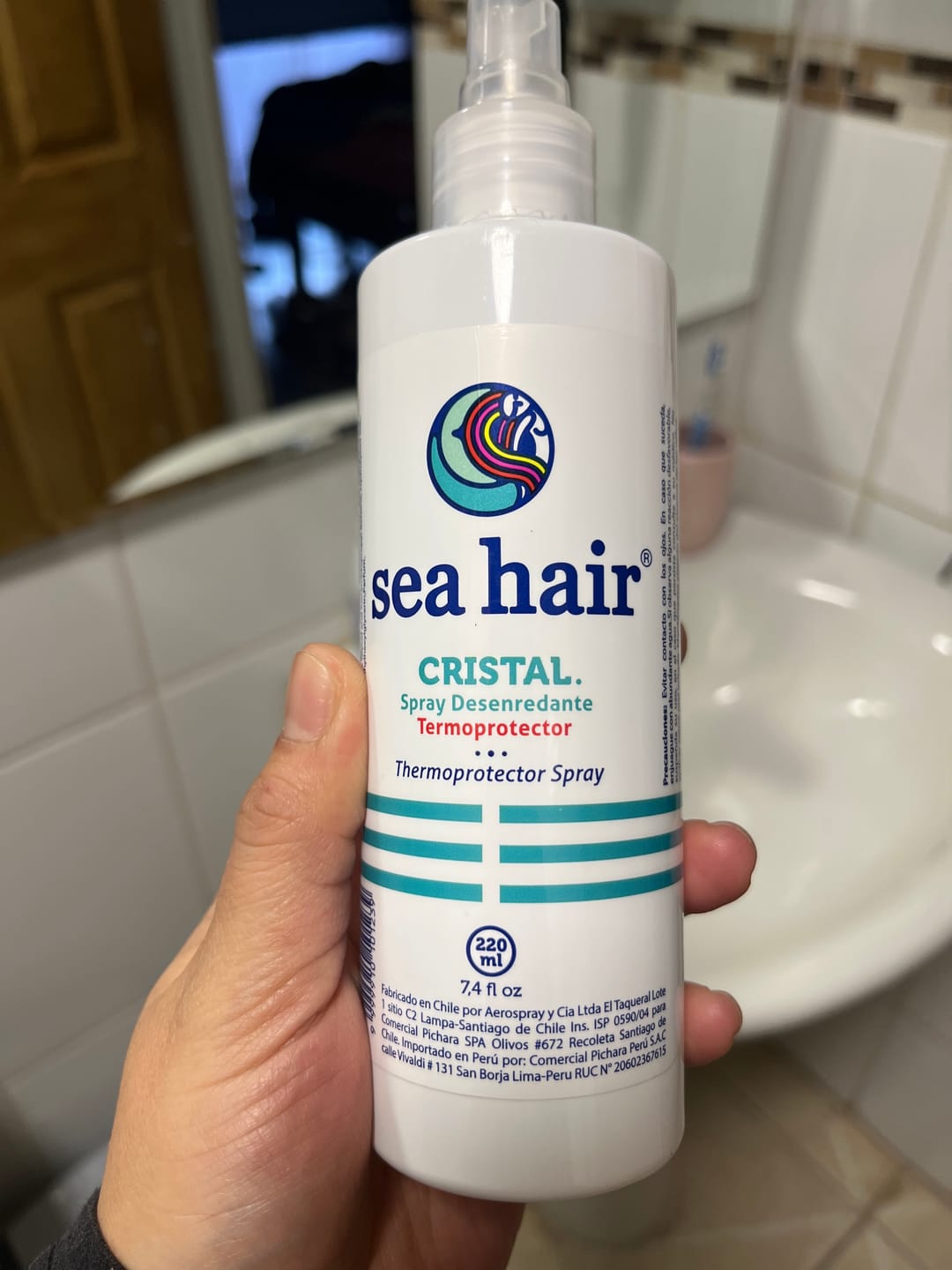 Customer photo review of Termoprotector Desenredante Cristal 220ml Sea Hair