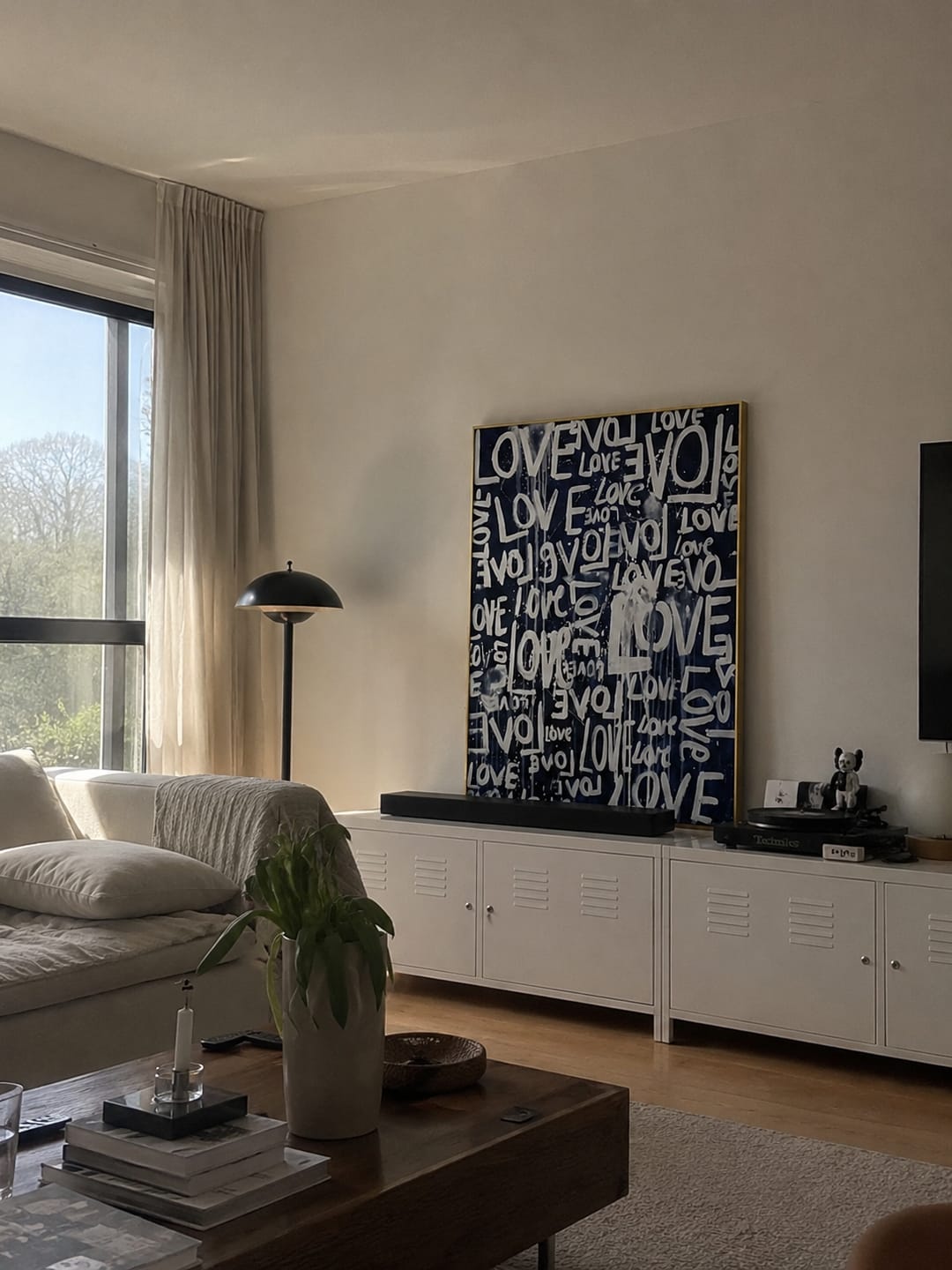 Customer photo review of Love Graffiti Wall Art