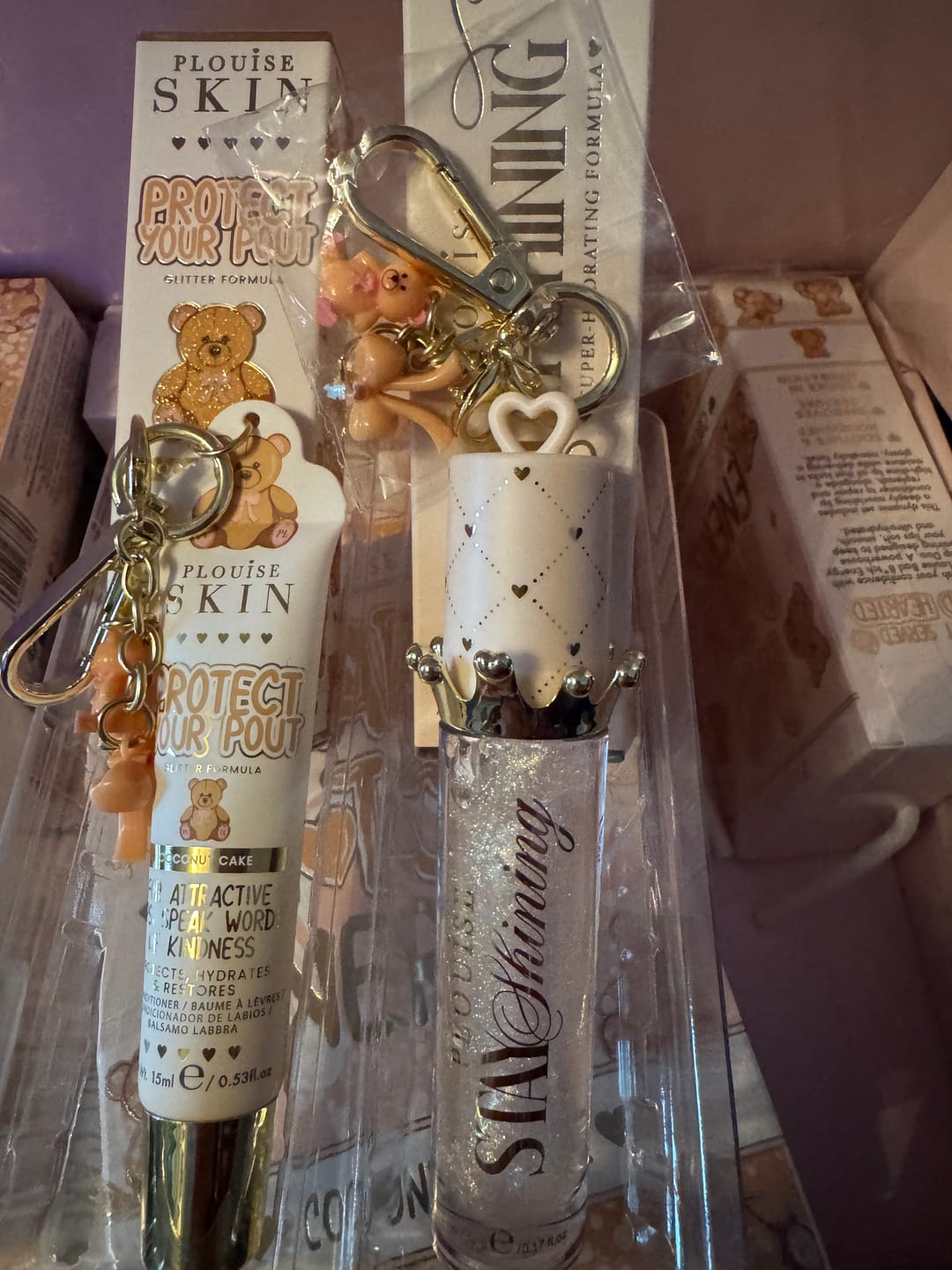 Customer photo review of Teddy Glitter Bad Bitch Energy Lip Duo