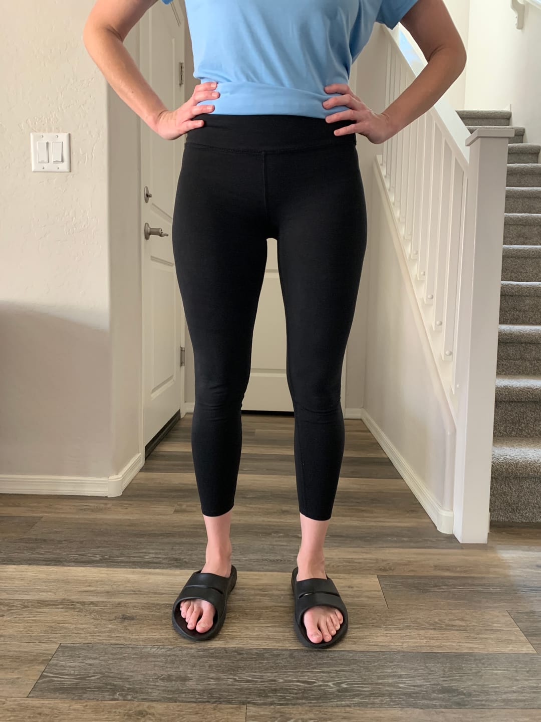 Customer photo review of PureFlex Organic Cotton Mid-Rise Leggings