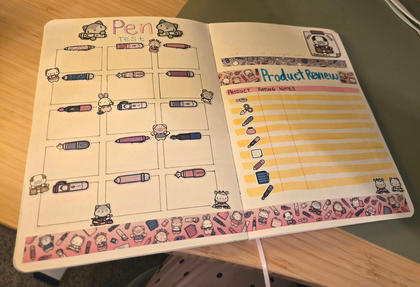 Customer photo review of Stationery Buddies Washi Tapes (Set of 2)
