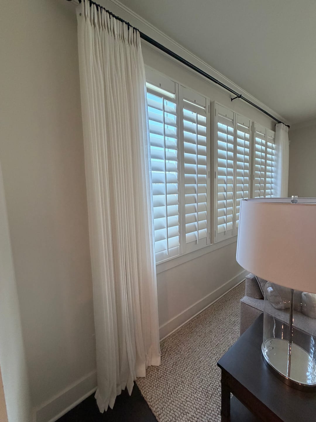 Customer photo review of Patti Cotton Fine Slub Sheer Curtains