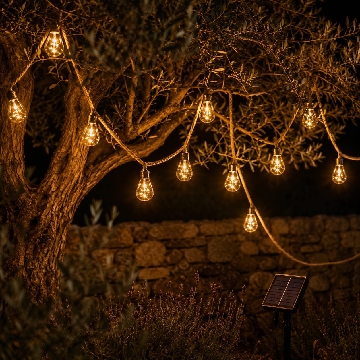Customer photo review of Clear Bulb Rope String Lights