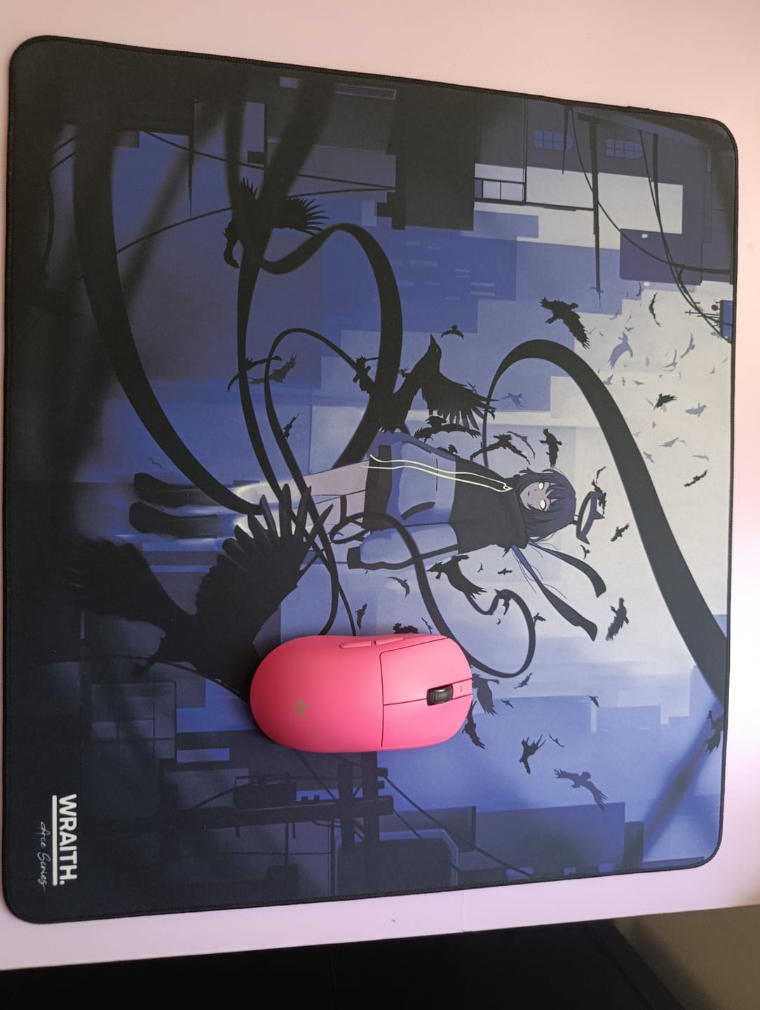 Customer photo review of Wraith Ace Series [Ravenfall] Limited Edition Poron Mousepad