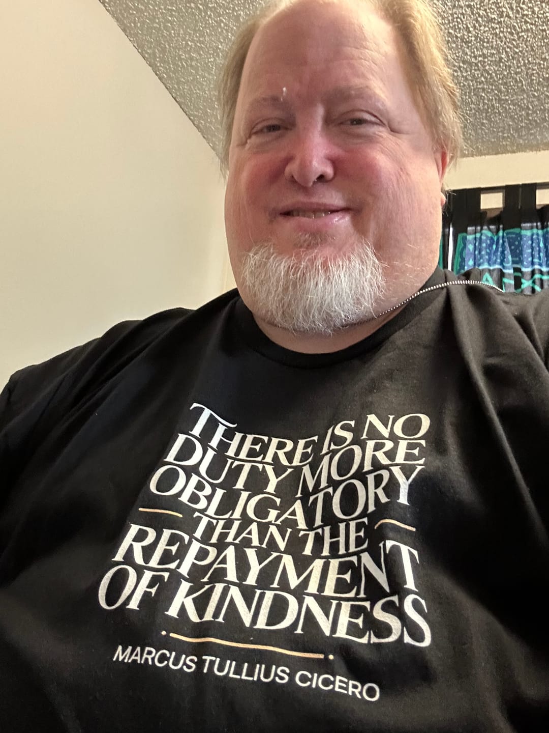 Customer photo review of Kindness Quote Cicero Roman Orator T-Shirt
