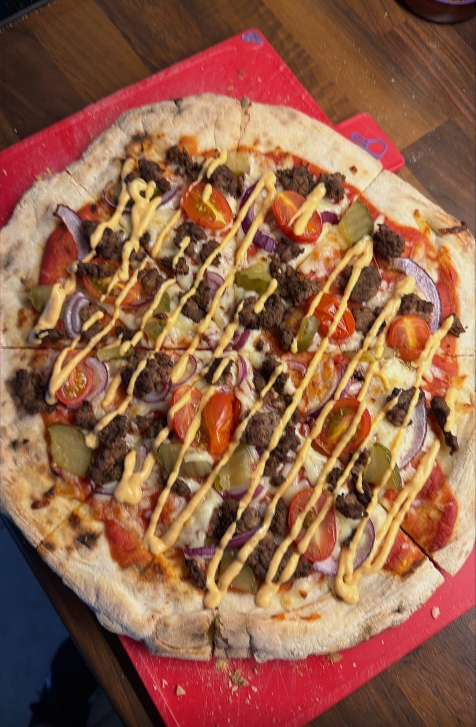 Customer photo review of Sourdough Pizza Bases