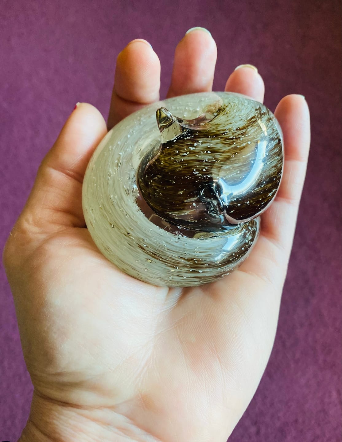 Customer photo review of Sleeping Cat with Infused Cremation Ashes