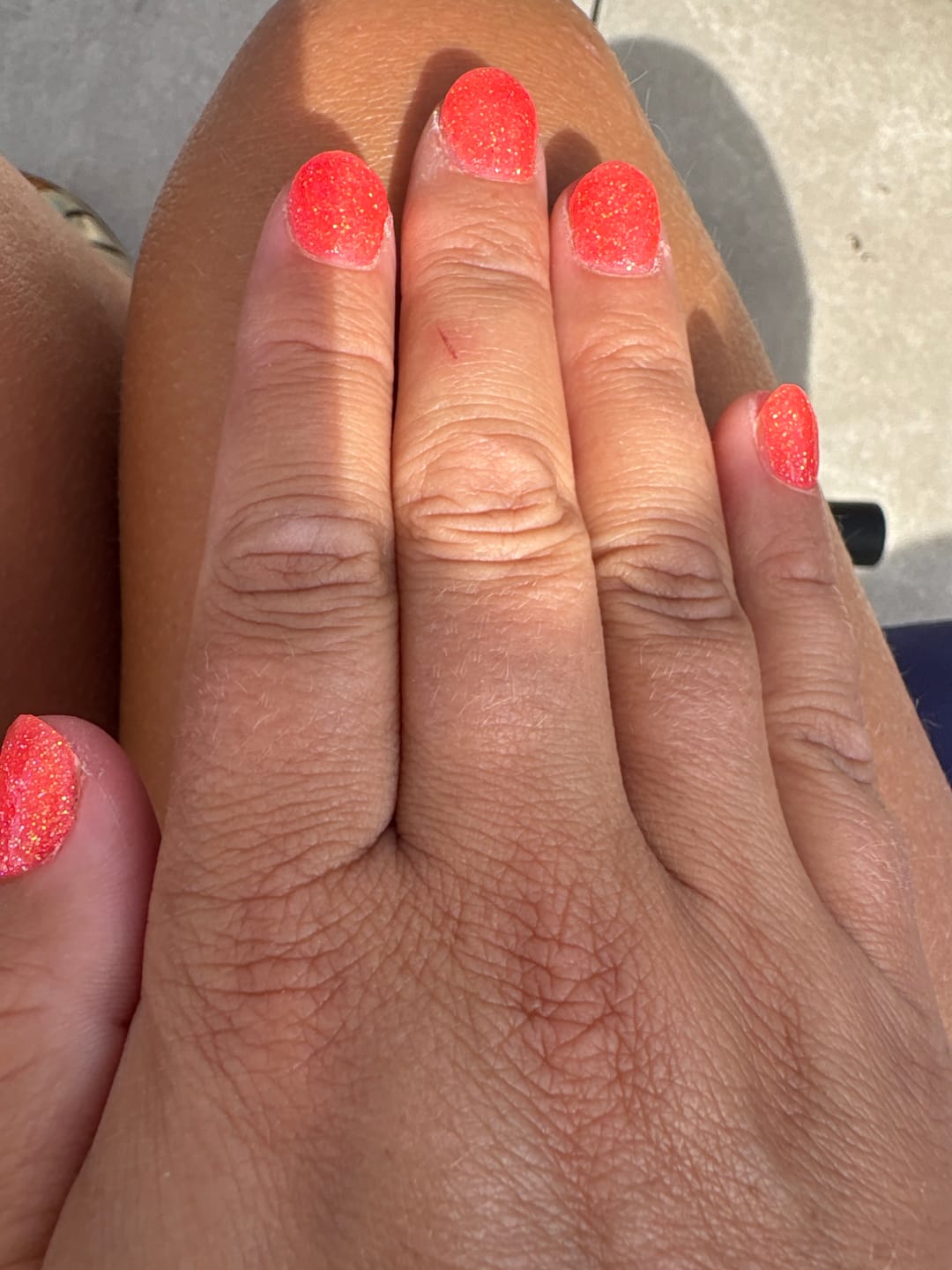 Customer photo review of Coral Blaze Dipping Powder