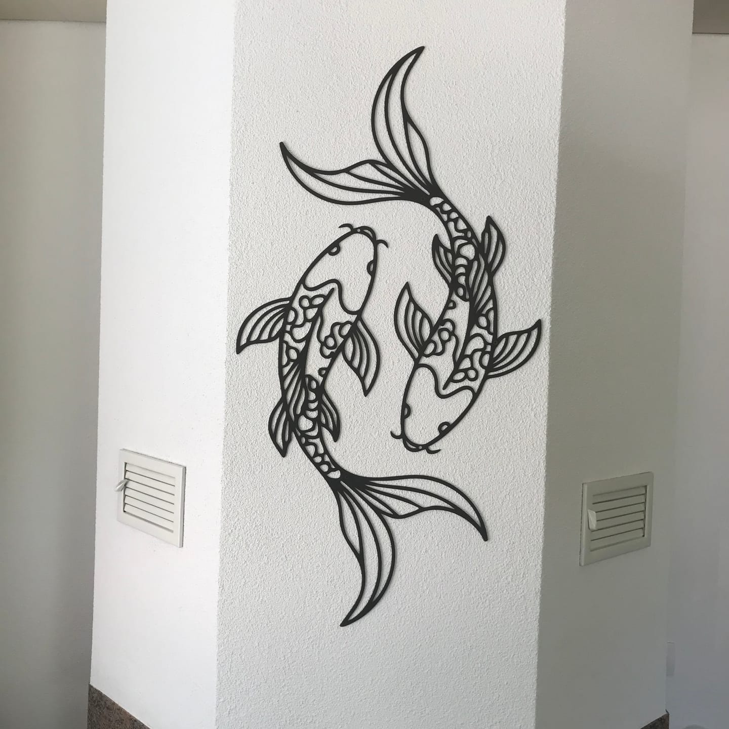 Customer photo review of Décoration Murale en Métal - Énergie du Koi