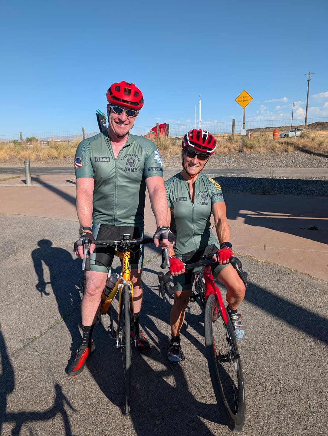 Customer photo review of Men’s Personalized Proud Army Veteran Cycling Jersey & Kit
