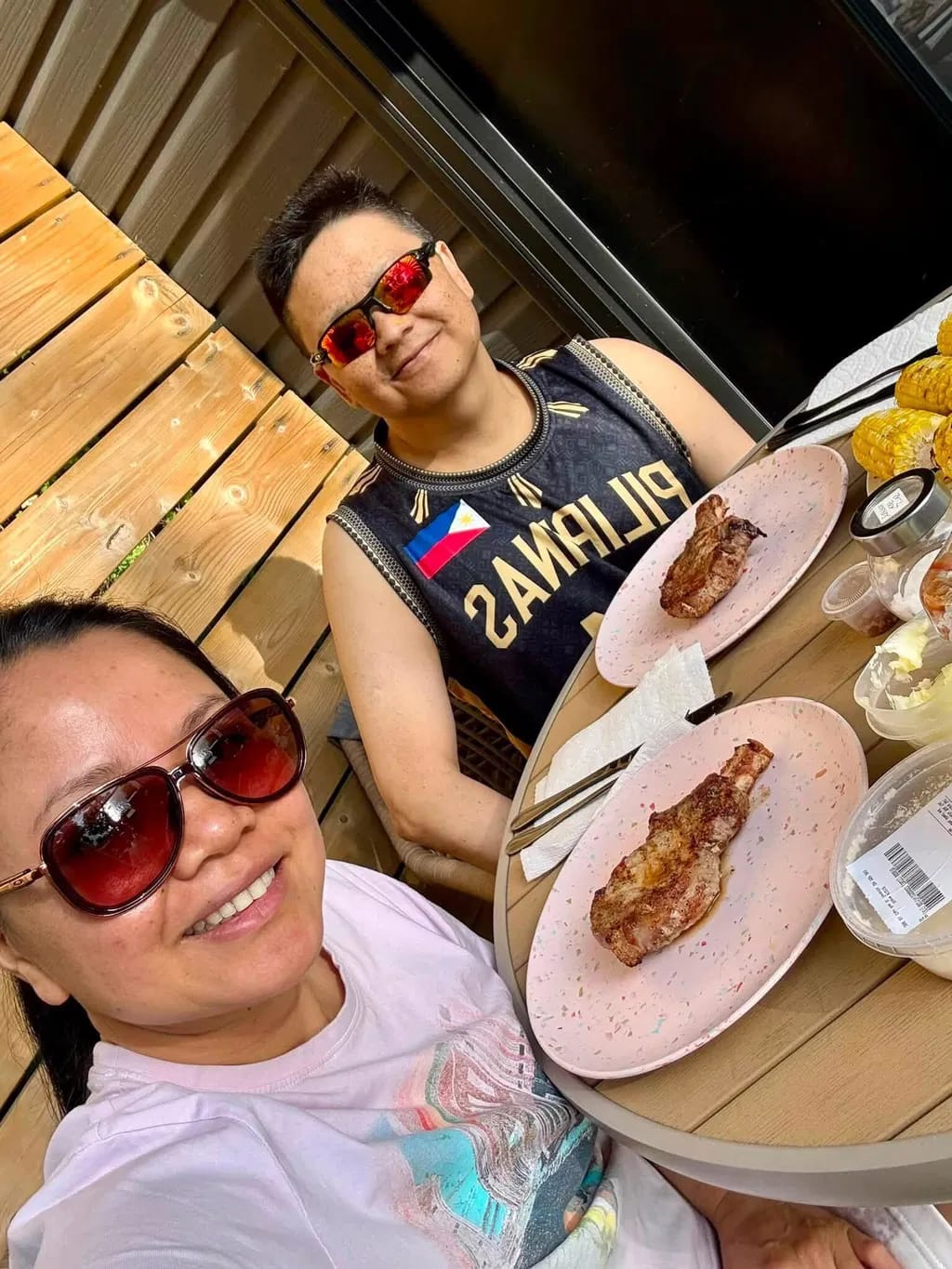 Customer photo review of Philippines 'Luzviminda' Custom Basketball Jersey