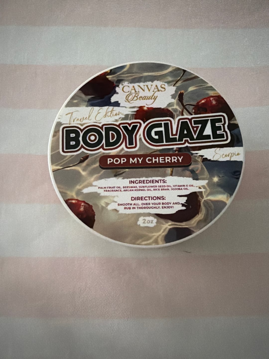 Customer photo review of Inspired by Collection BODY GLAZE: POP MY CHERRY (SCORPIO)