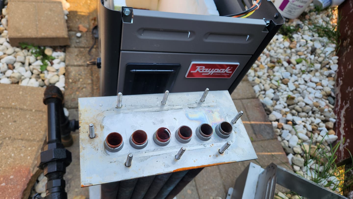 Customer photo review of Raypak 156A Copper Tube Bundle