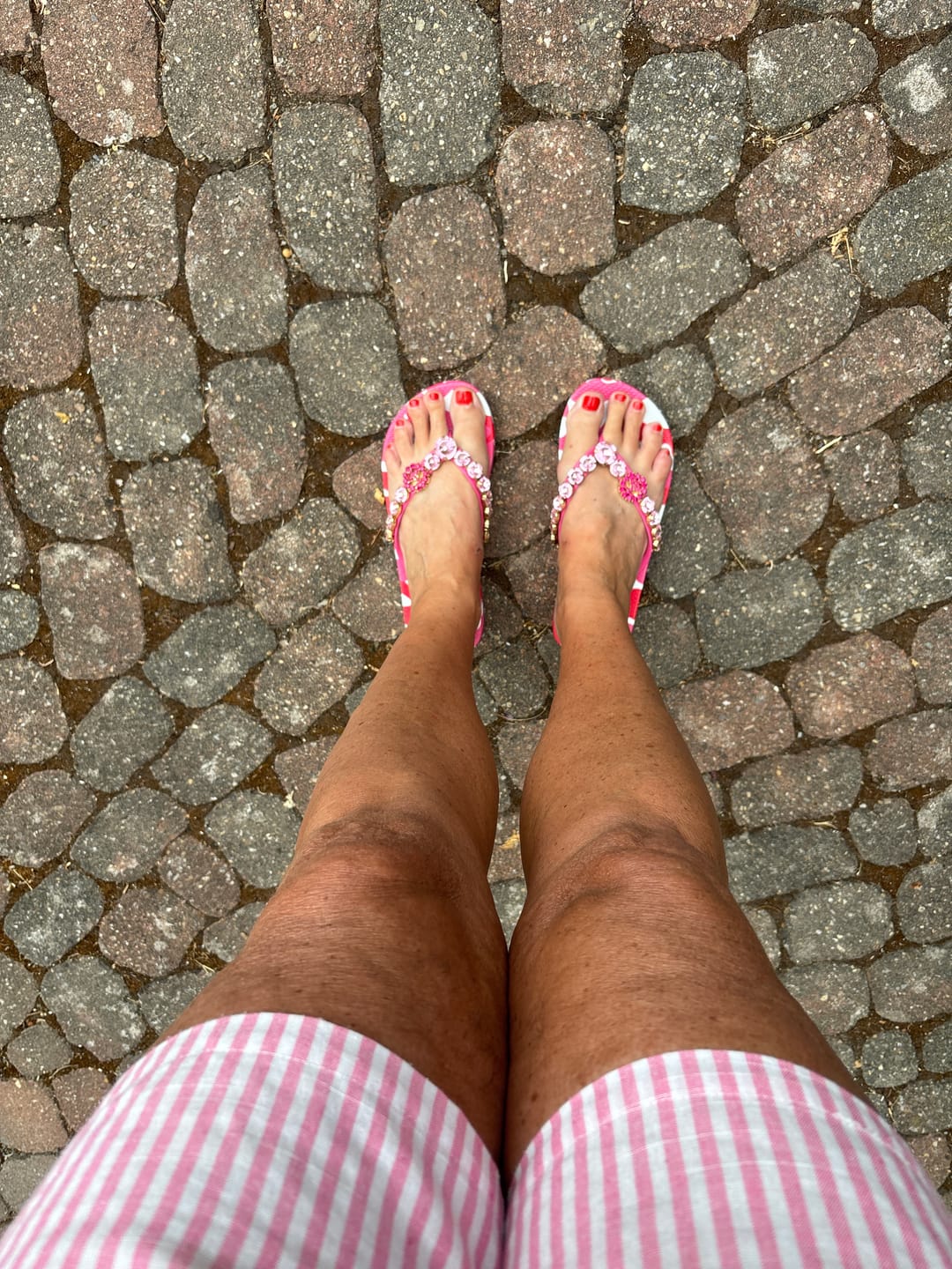 Customer photo review of Flip-Flop / Camouflage Pink - PEACE / B Ware / Fehlproduktion / Sonderpreis / ohne Tasche / Restbestände nochmals reduziert