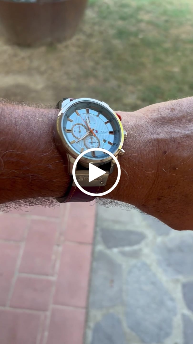 Customer video review of Curren Istanbul® orologio uomo pelle