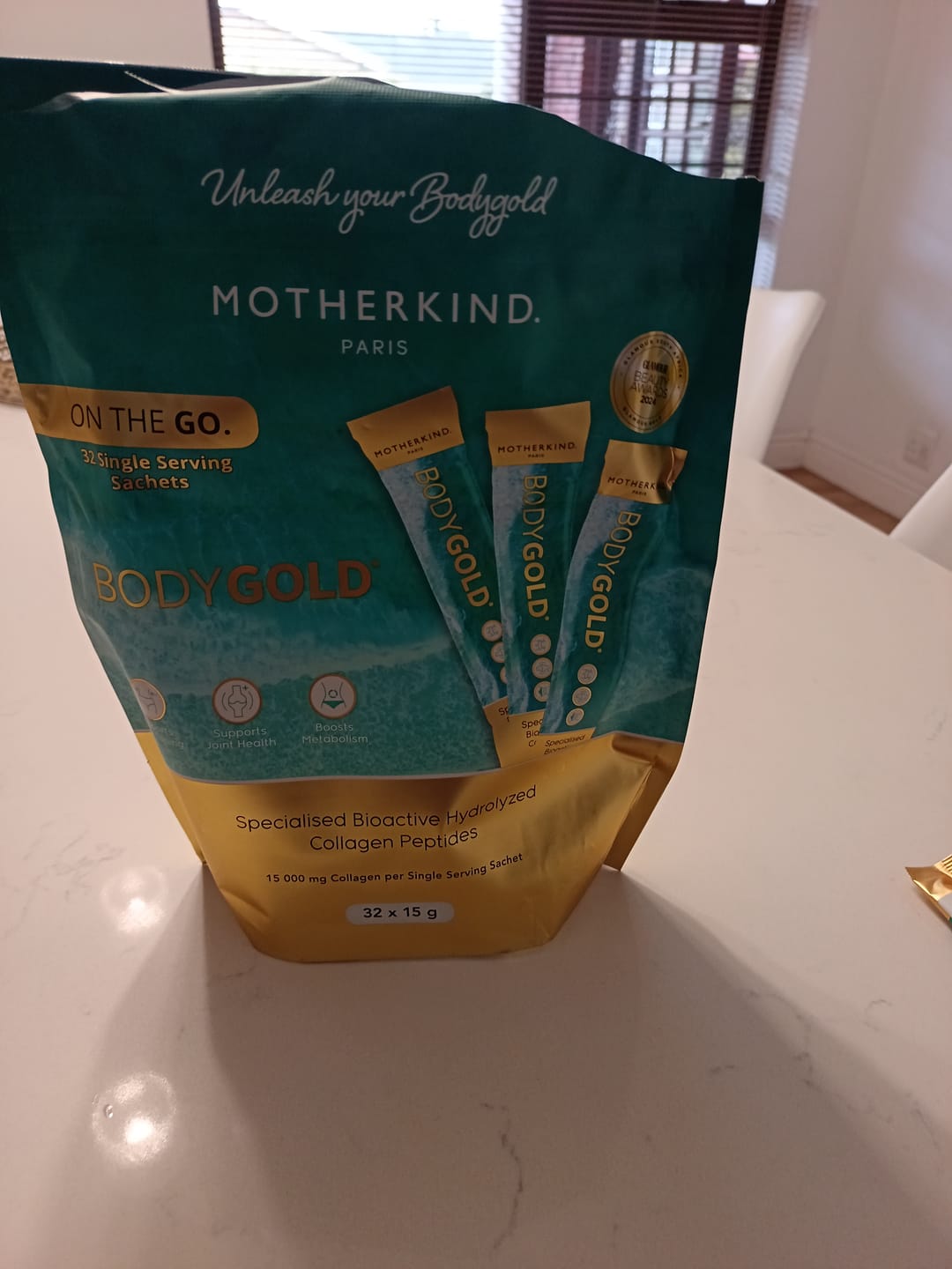 Customer photo review of BodyGOLD Collagen Single Servings