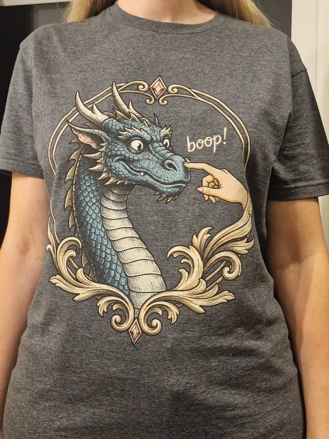 Customer photo review of The Golden Boop T-Shirt