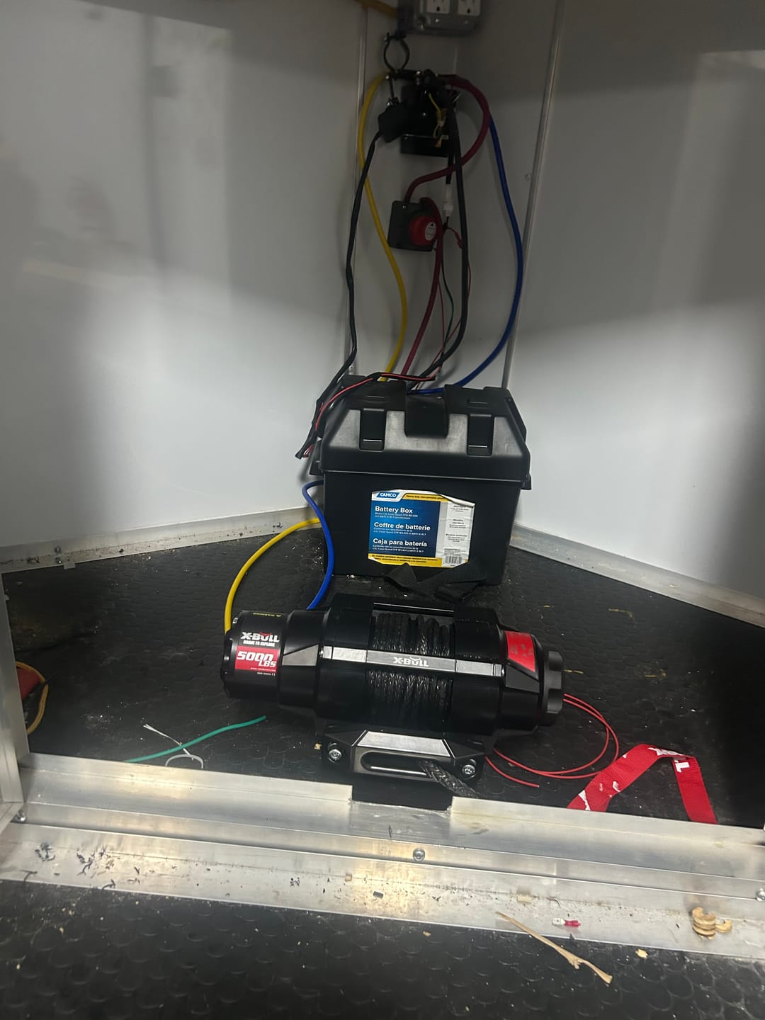 Customer photo review of X-BULL 12V 2S Series Electric Winch 5000LBS 15M Synthetic Rope ATV UTV Boat Trailer Winch