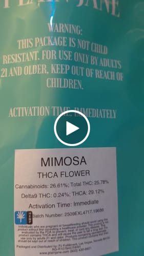 Customer video review of Mimosa (Light Assist) - THCA Flower