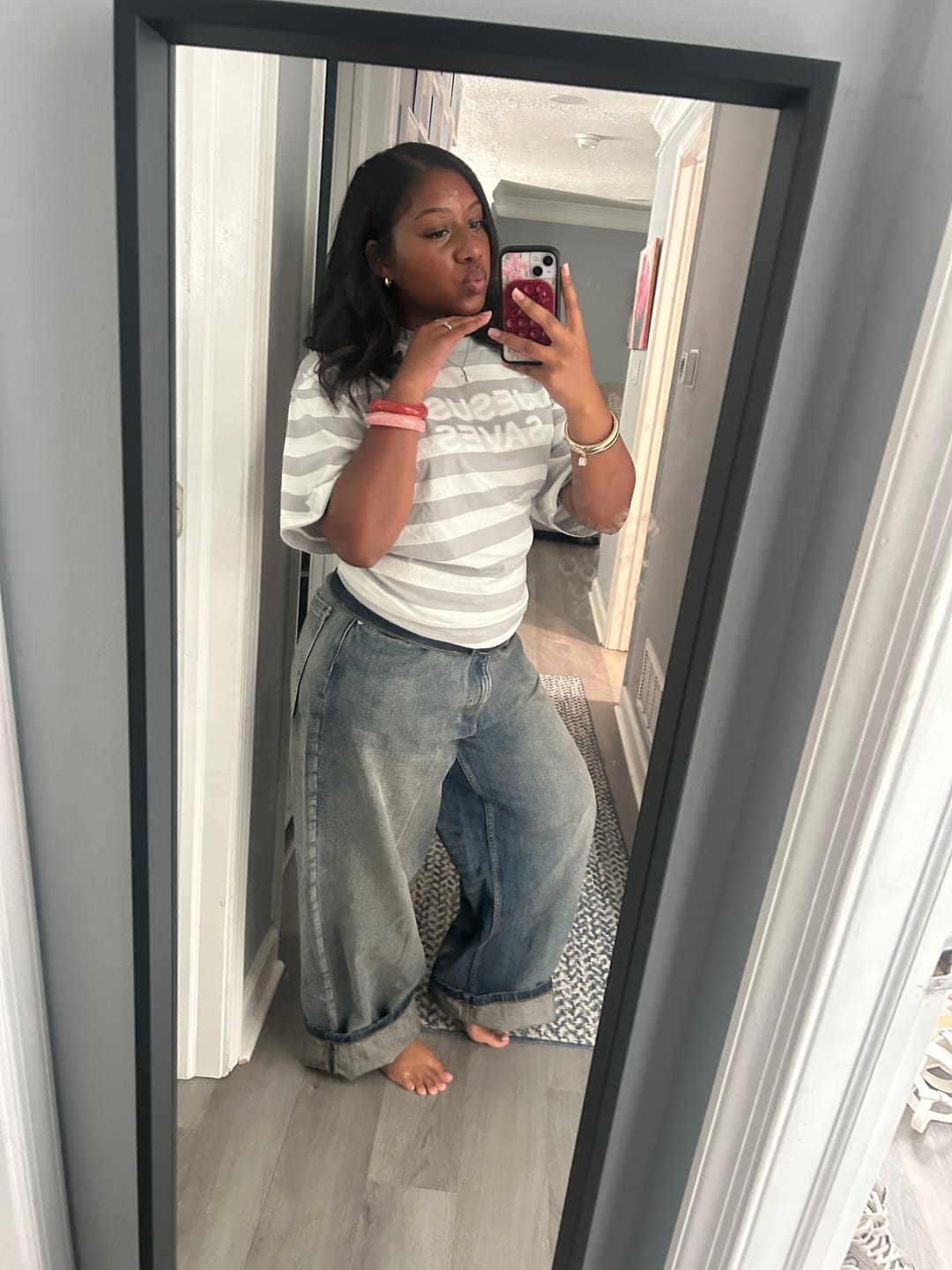 Customer photo review of Jesus Saves Heavy Tee