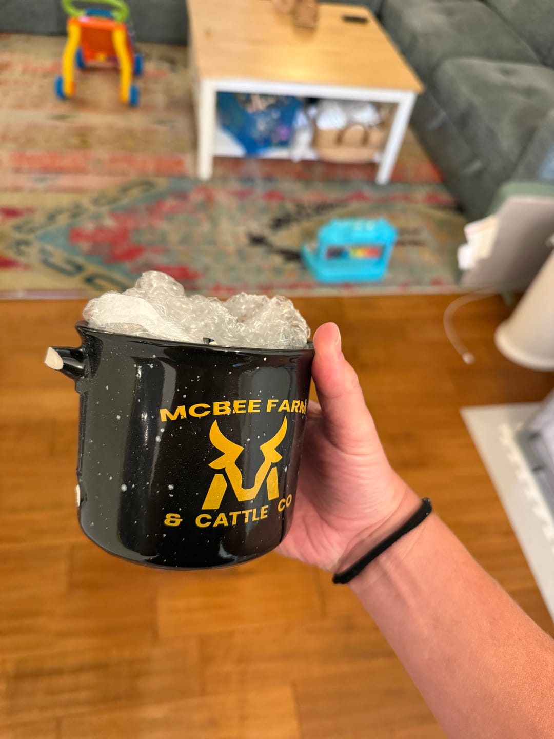 Customer photo review of McBee Campfire Ceramic Mug – 15oz