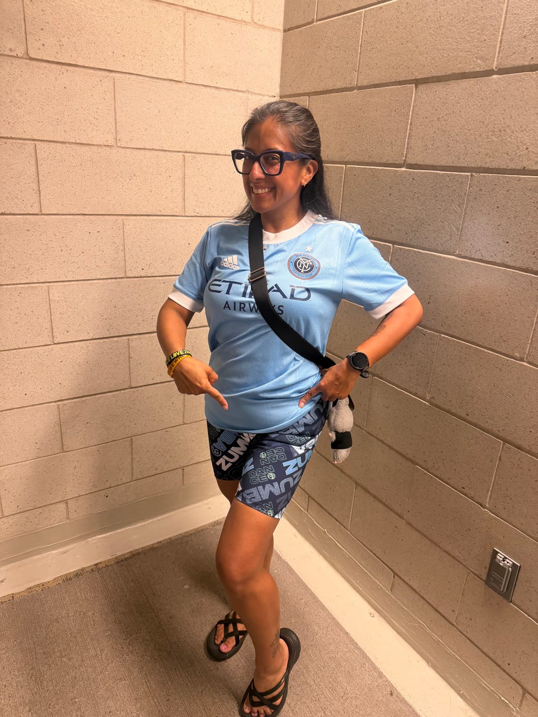 Customer photo review of Jean Jamz High Waisted Biker Shorts