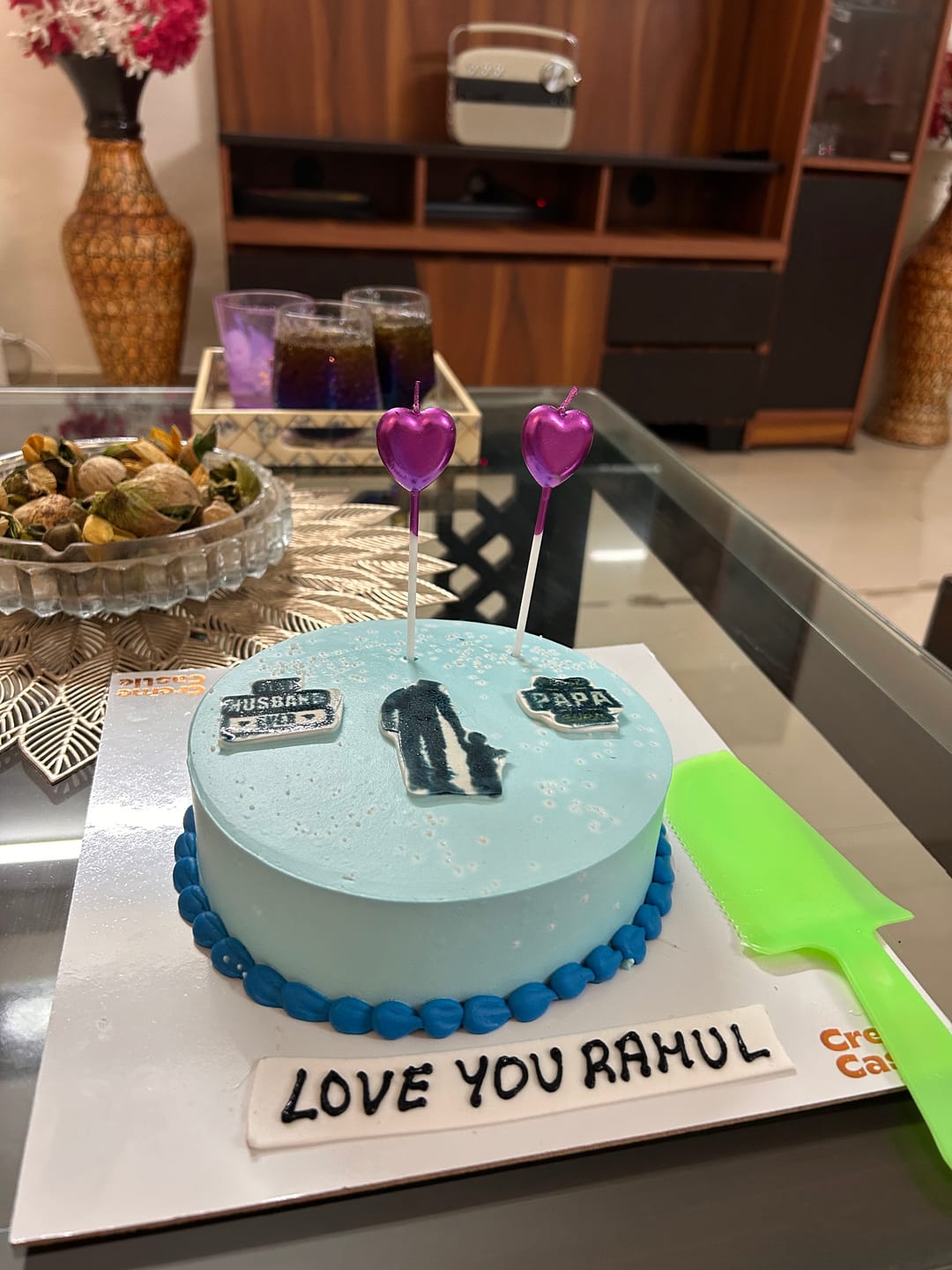 Customer photo review of Husband Father Chocolate Cake