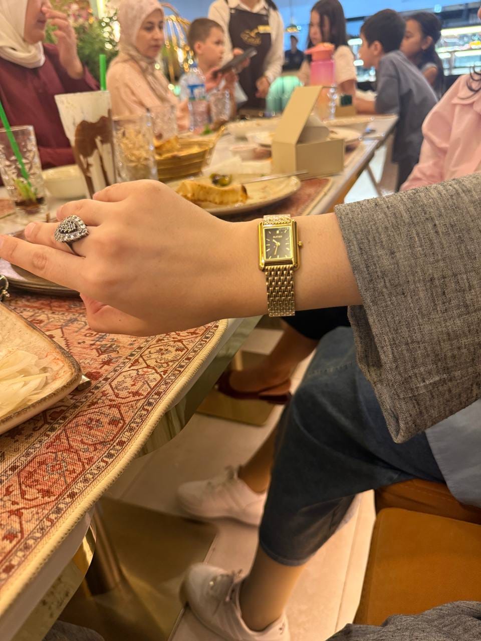 Customer photo review of Olivia Gold Brown