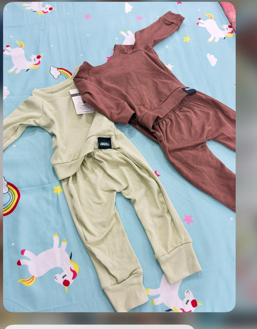 Customer photo review of Easy Romper Brown + Green - Pack of 2