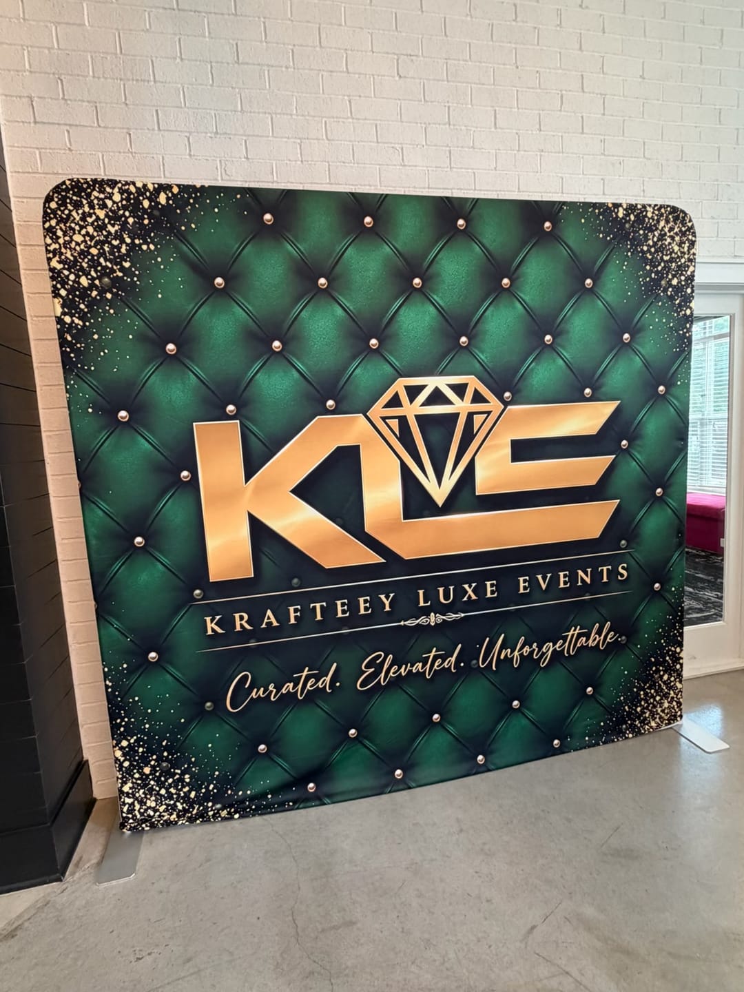 Customer photo review of Custom 10x8ft 8x8ft Pillow Case Photo Booth Straight Backdrop Wall Cover With Stand For Birthday Wedding Baby Shower Party Event