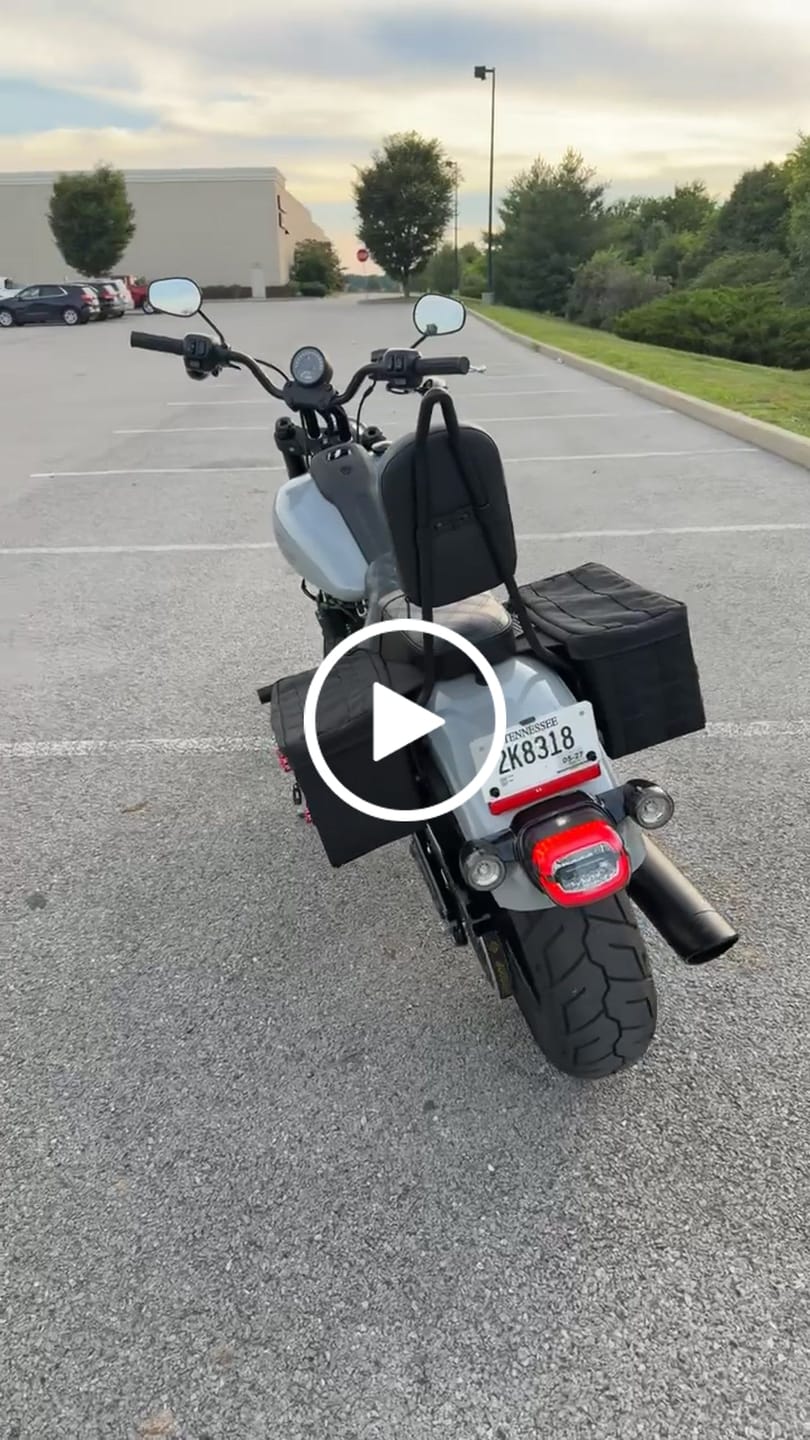 Customer video review of Iron Born Diamond Stitch 2-Up Seat for Harley Softail Low Rider S FXLRS