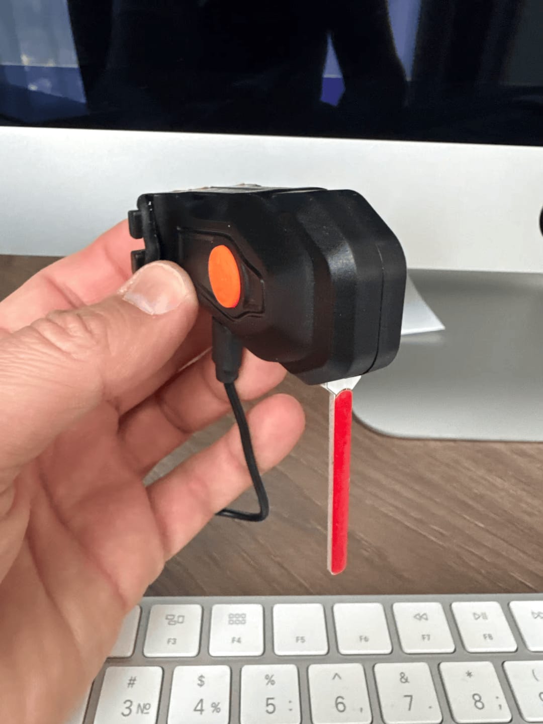 Customer photo review of Luz trasera de bicicleta con iluminación en cascada