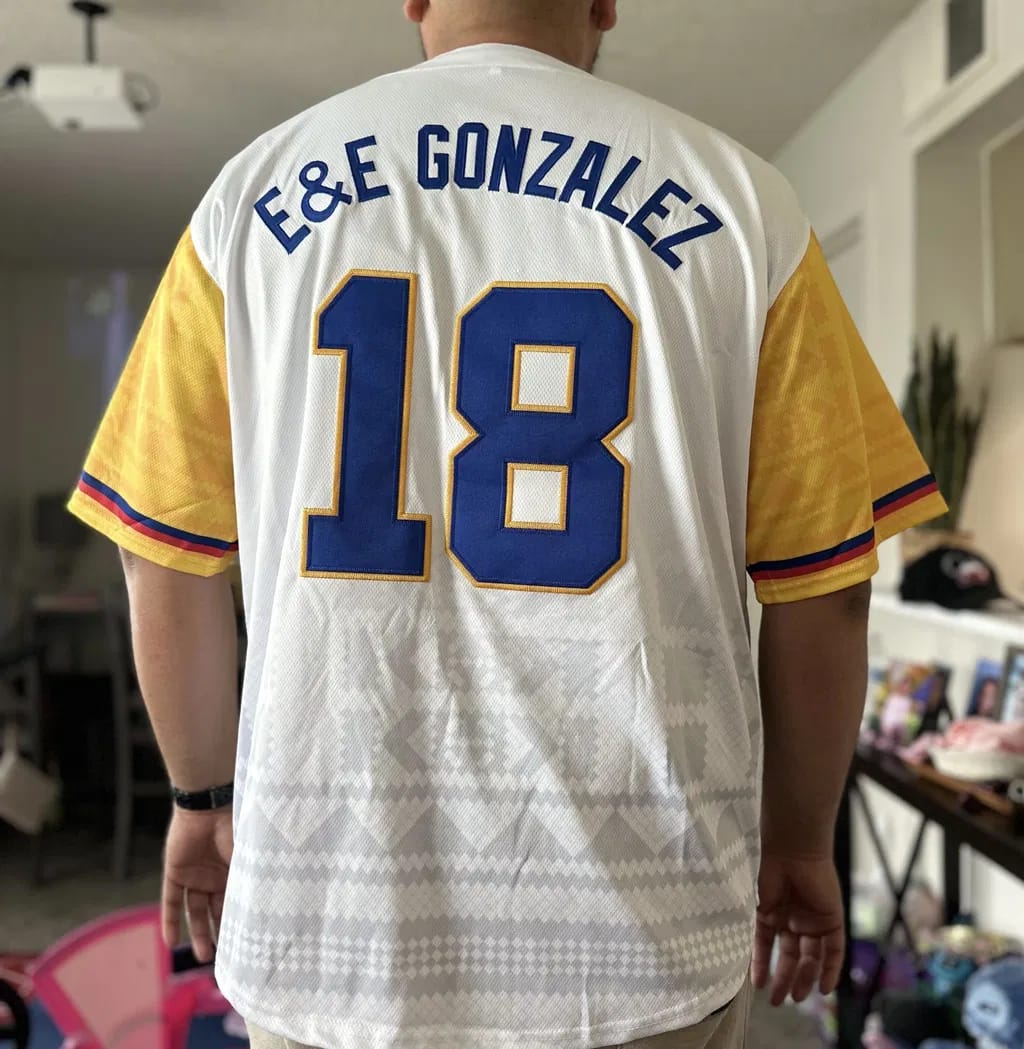 Customer photo review of Colombia Heritage Custom Baseball Jersey
