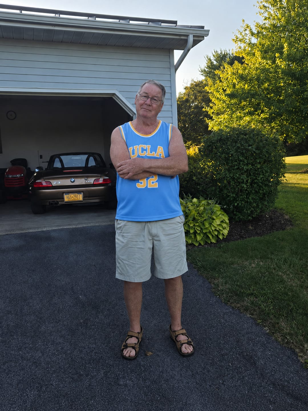 Customer photo review of Bill Walton UCLA Basketball Jersey College