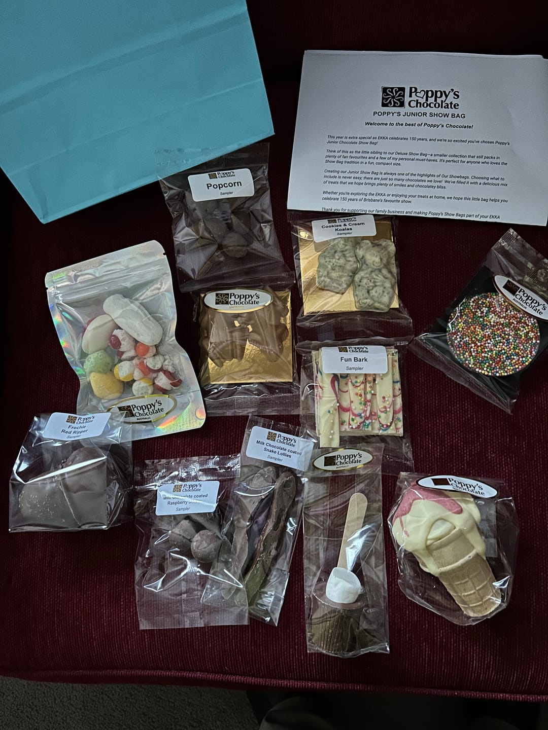 Customer photo review of Poppy's Junior Show Bag