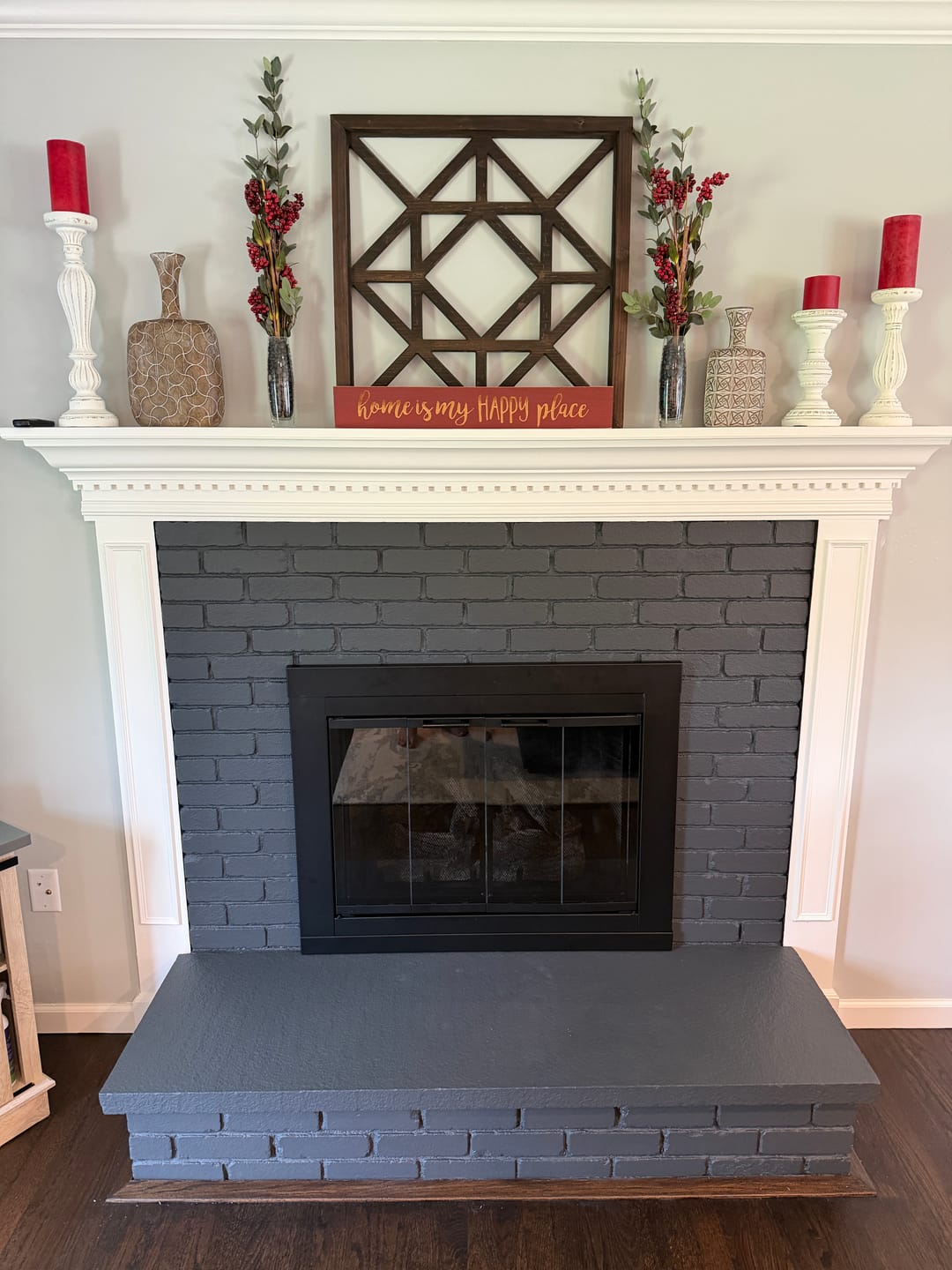 Customer photo review of Ardmore Flat Black Masonry Fireplace Door | Standard