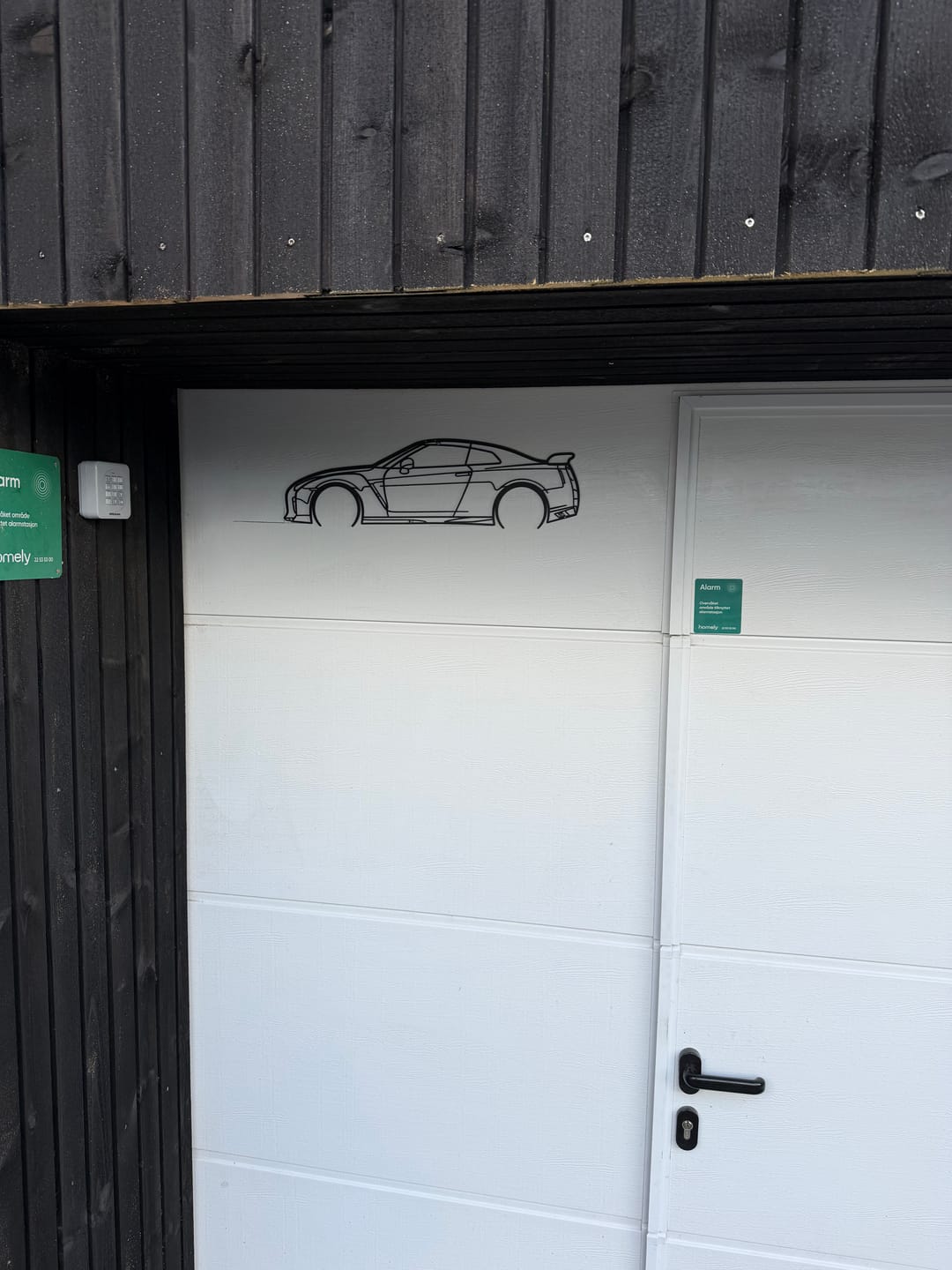 Customer photo review of GTR R35 Detailed Metal Silhouette Wall Art
