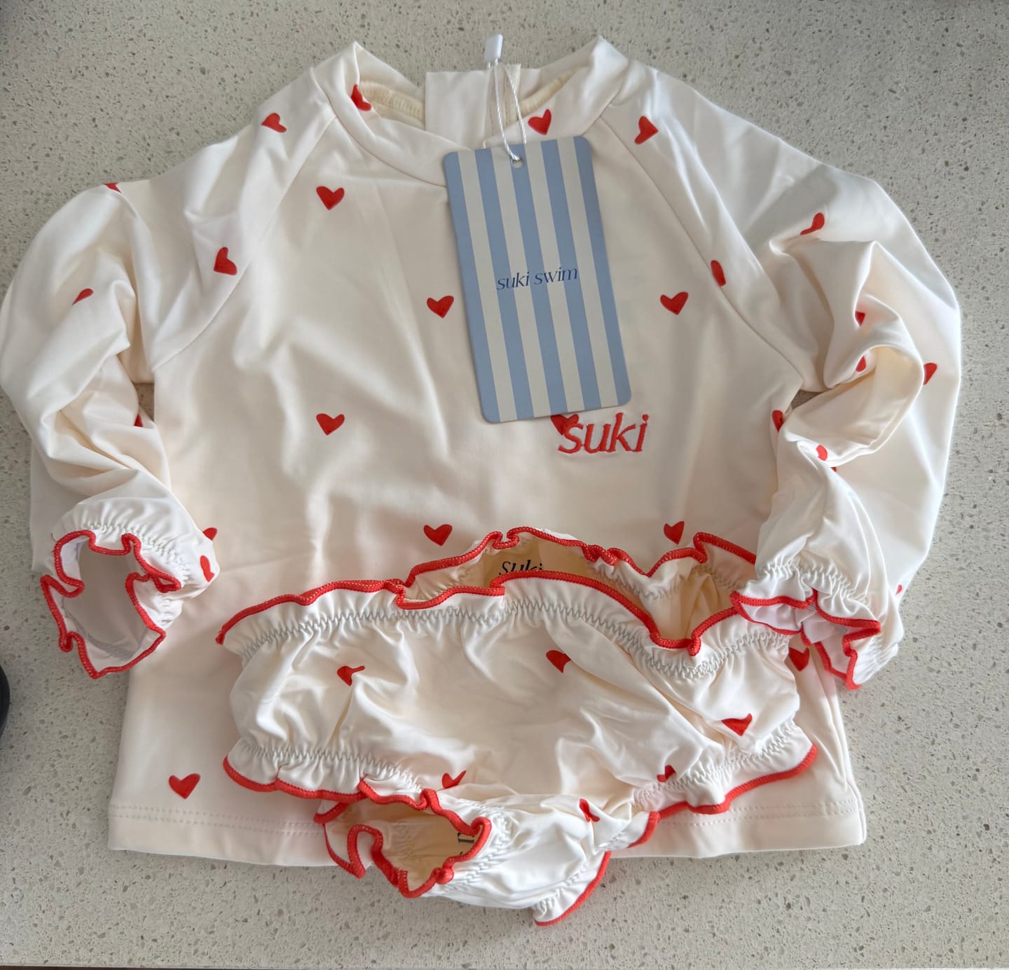 Customer photo review of Ruby Rashie Set - Little Love