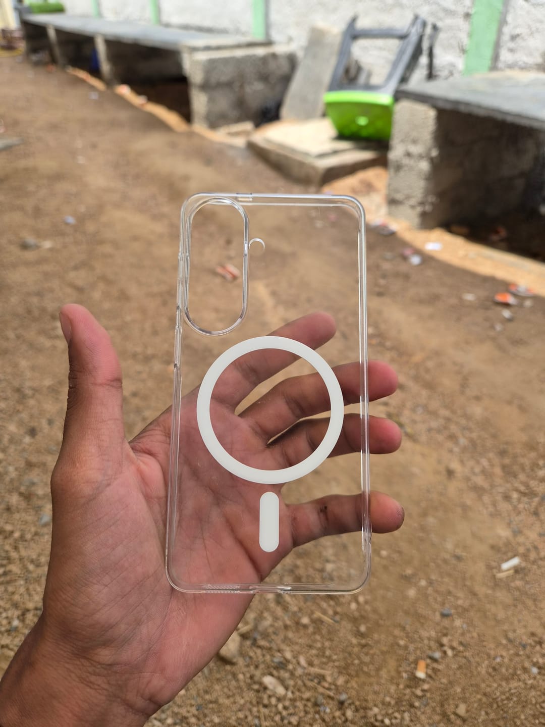Customer photo review of Anti-Yellow Magsafe Clear Case