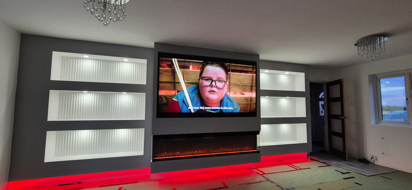 Customer photo review of Paintable MDF Wall Panel 240cm x 60cm