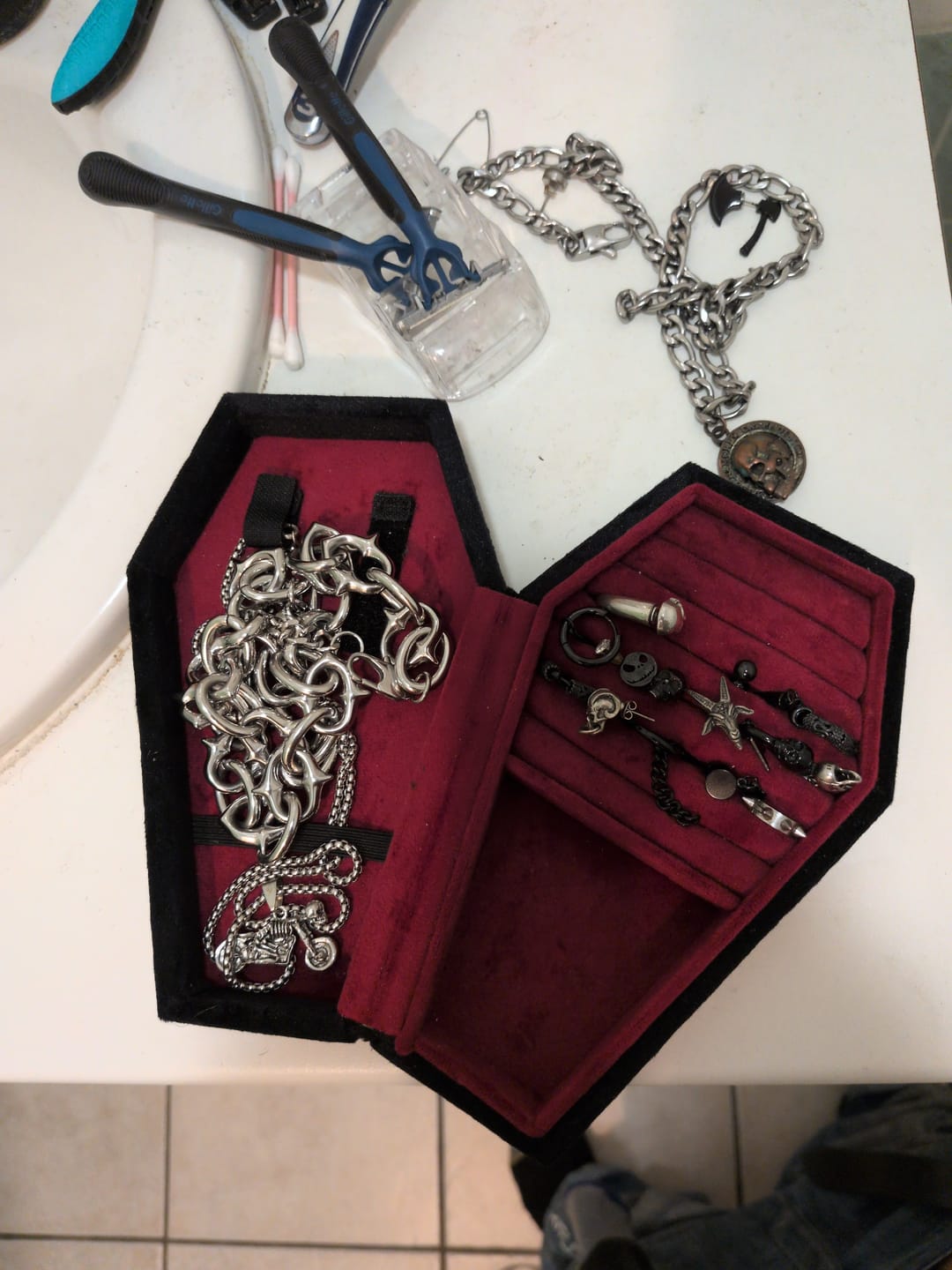 Customer photo review of Coffin Jewelry Box