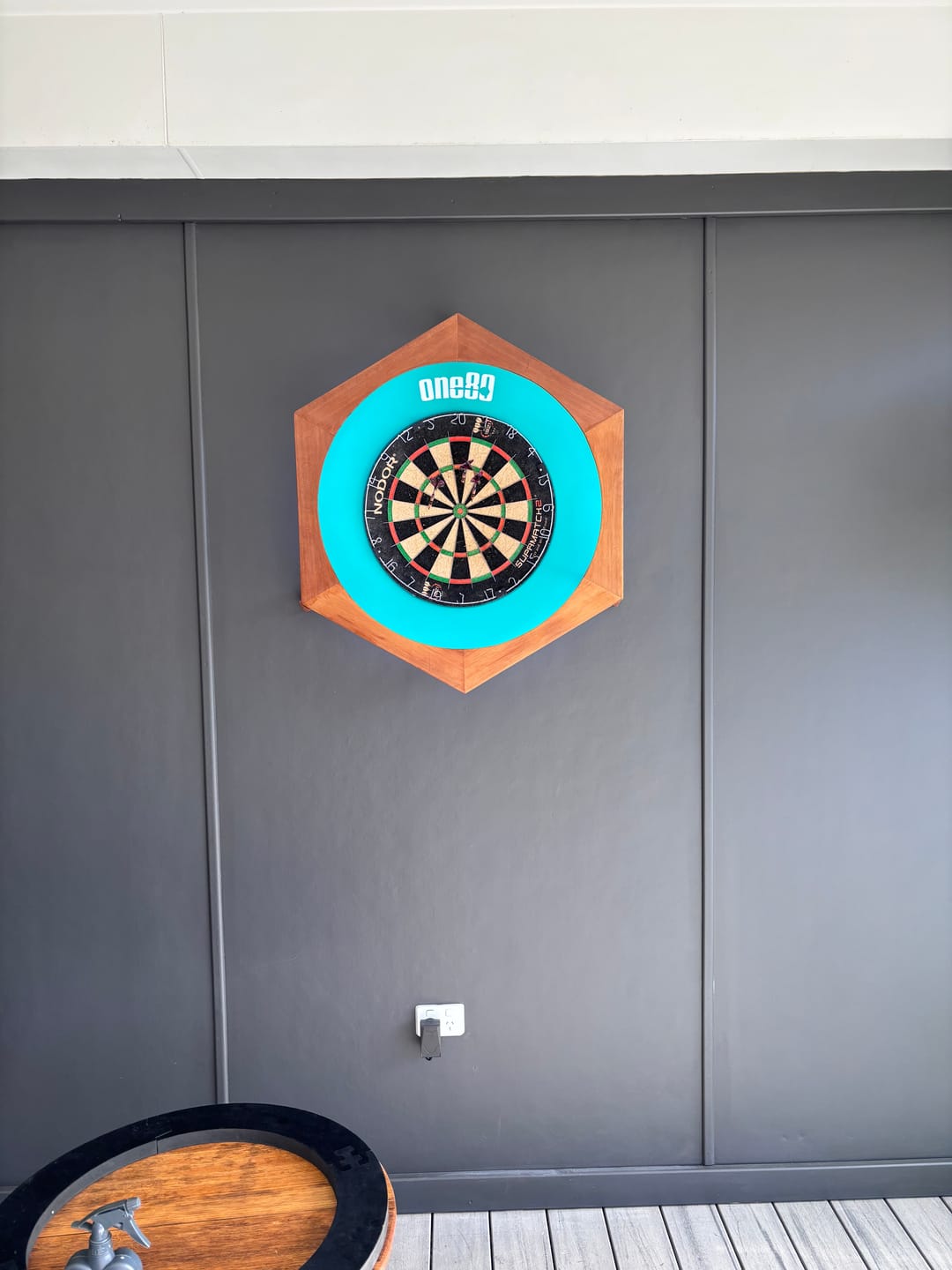 Customer photo review of One80 - Dartboard Surround