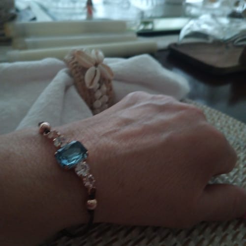 Customer photo review of Dream catcher Bracelet - Royal Blue