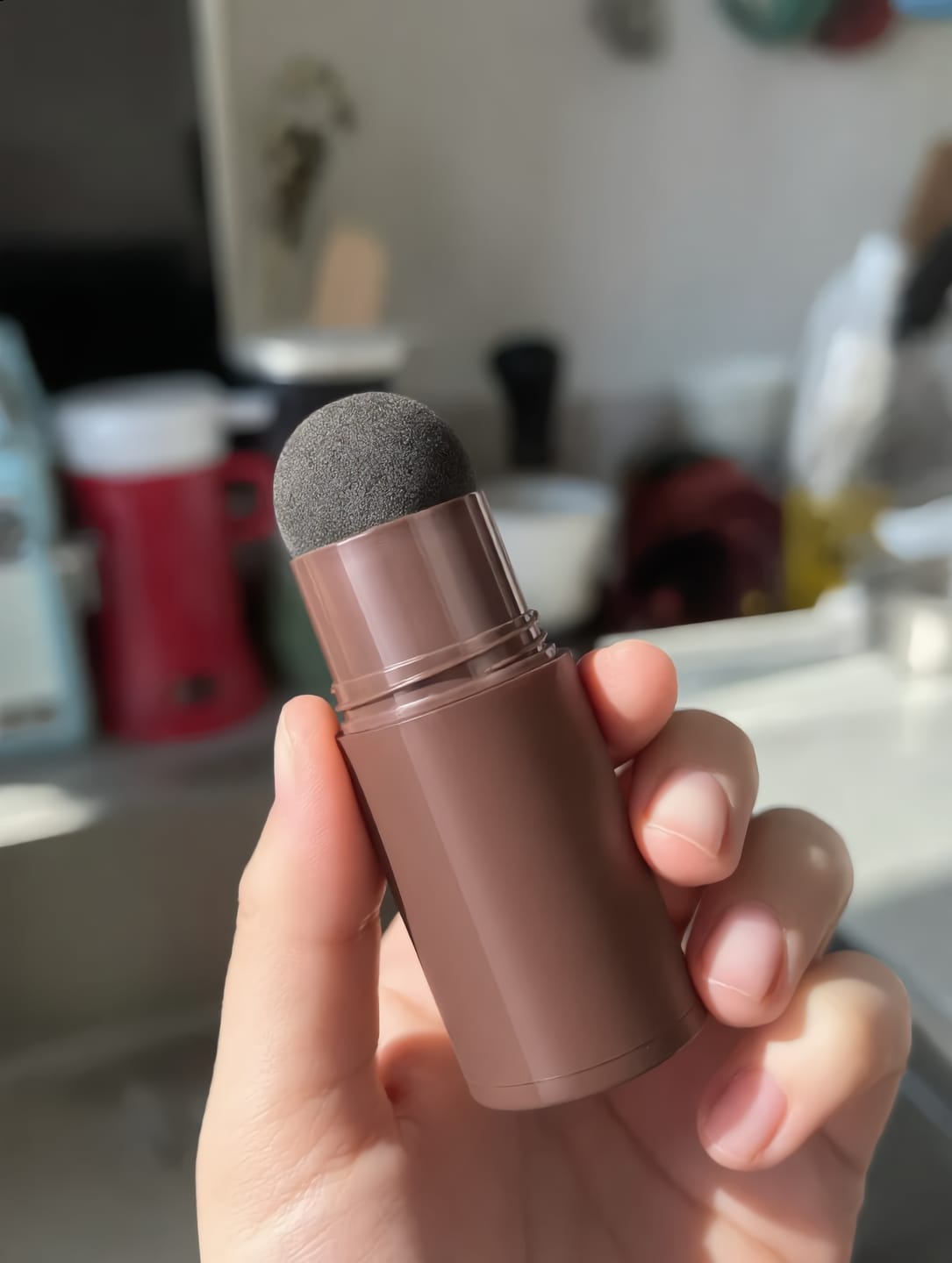 Customer photo review of Stick Corrector de Canas y Línea del Cabello